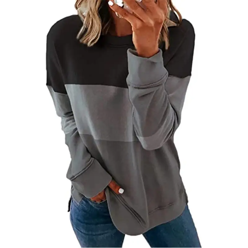 2022 Women's Blue Orange Grey Long Sleeve T-Shirt - Image 9
