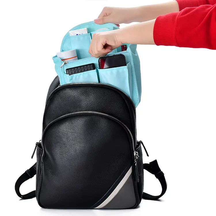 Pink Flamingo Travel Storage Bag with Zip Pockets — feature 32