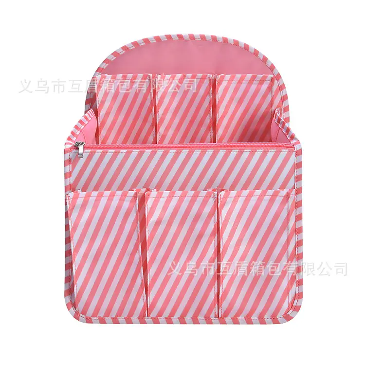 Pink Flamingo Travel Storage Bag with Zip Pockets - Image 12