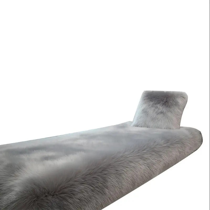 Faux Wool Bay Window Mat for Balcony Cushion
