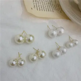 French Retro Pearl Earrings Women Baroque Multi Layer Elegant Wedding — feature 22