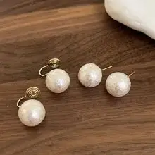 French Retro Pearl Earrings Women Baroque Multi Layer Elegant Wedding — feature 3