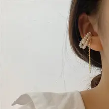 French Retro Pearl Earrings Women Baroque Multi Layer Elegant Wedding — feature 7
