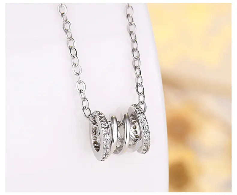 Rose Gold Multi Band Necklace for Women — feature 10