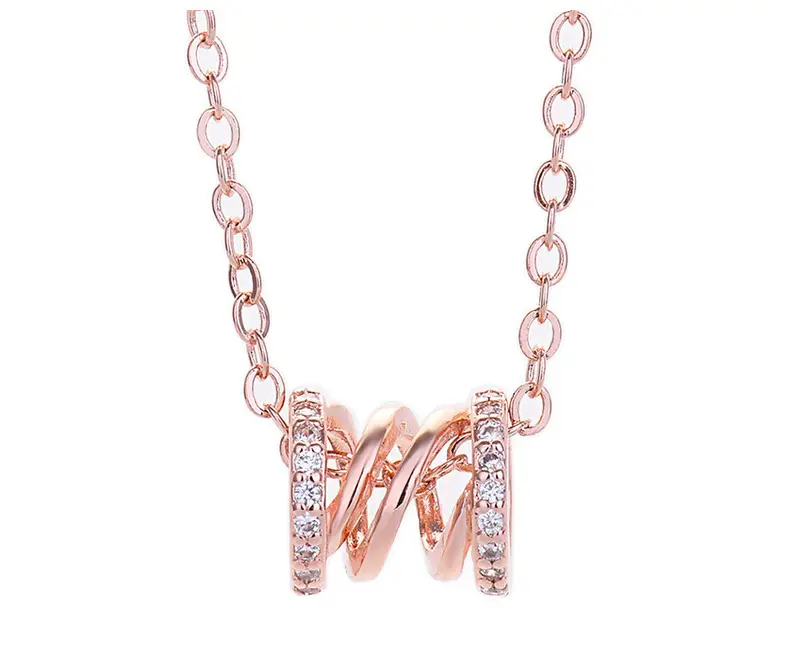 Rose Gold Multi Band Necklace for Women — feature 20