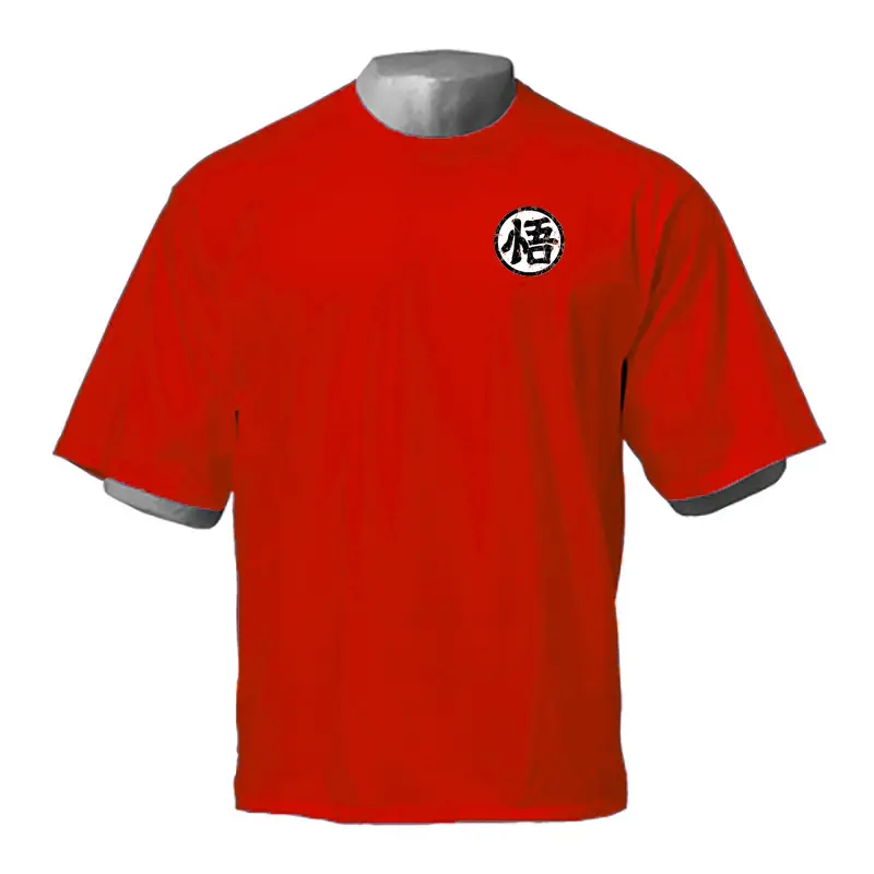 Men Grey Dragon Ball T-Shirt Wukong Logo - Image 2