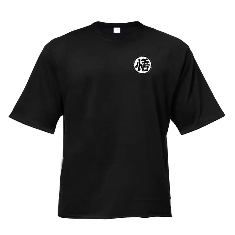 Men Grey Dragon Ball T-Shirt Wukong Logo - Image 4