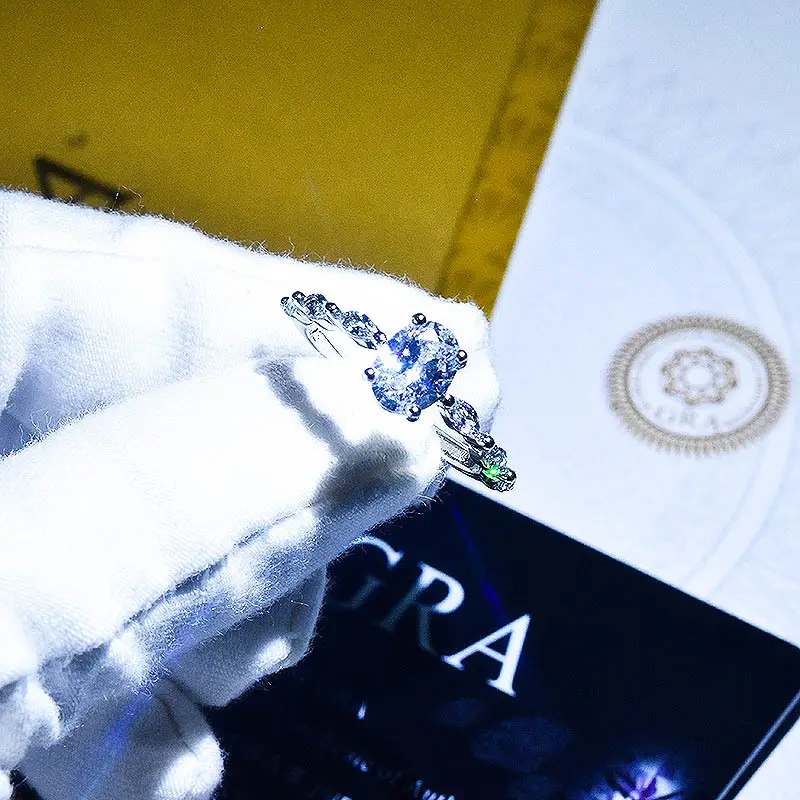 Moissanite Pigeon Egg Diamond Ring for Women - Image 2