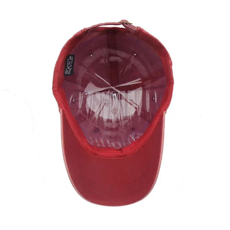 Red Men's Baseball Cap Retro Peaked Cap Sun Proof