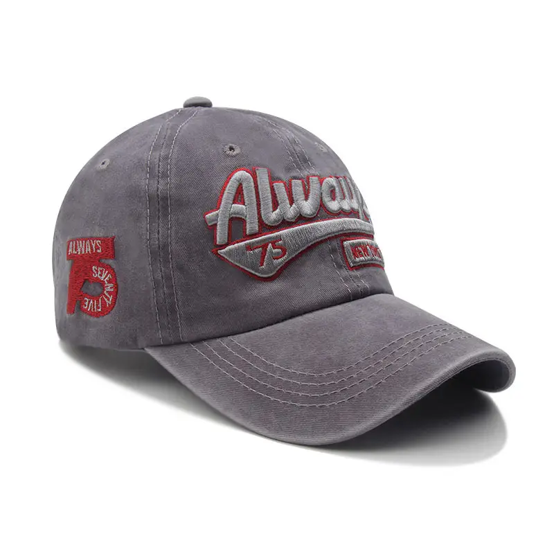 Red Men's Baseball Cap Retro Peaked Cap Sun Proof