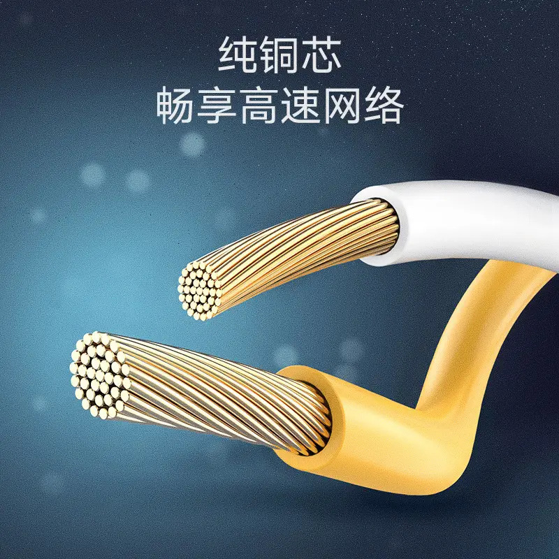 Pure Copper Cat8 Cable 10g Home Gigabit Router 1m