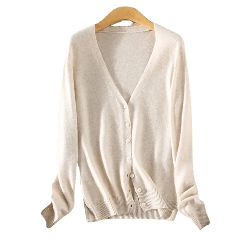 Women V-Neck Slimming Cardigan Solid Maroon - Image 25