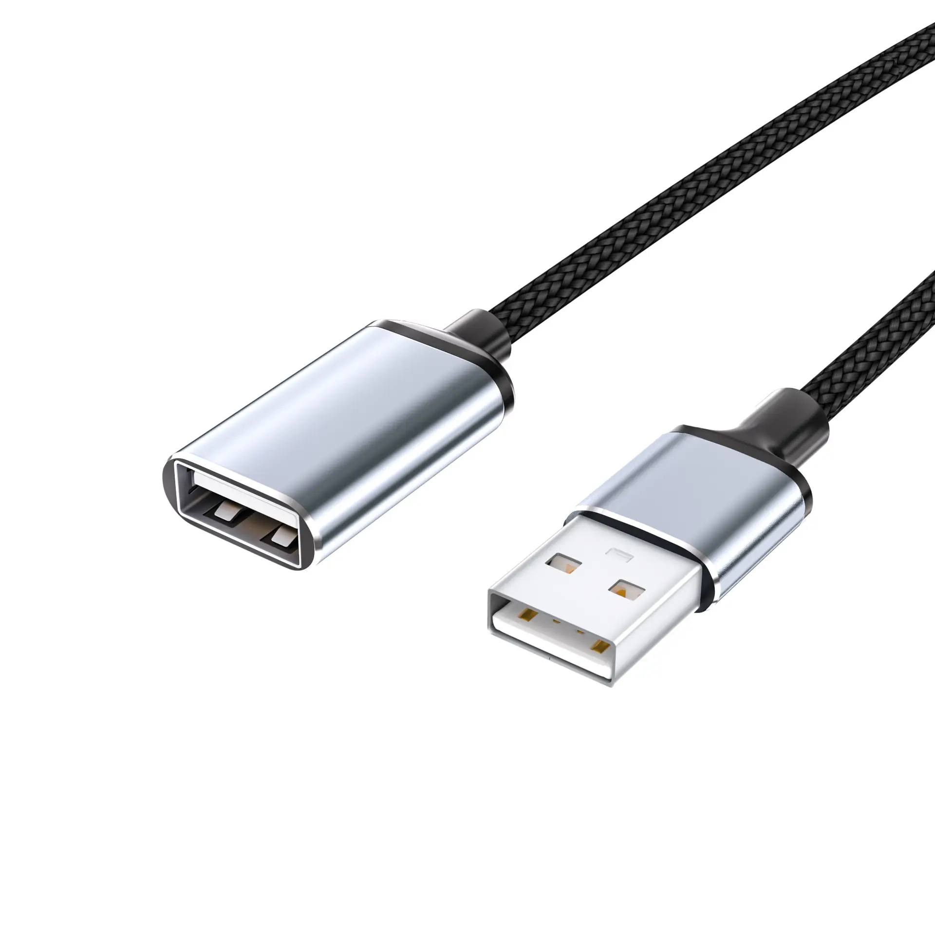 USB Extension Cable Male to Female 2.0 Metal Shield Nylon Braided - Image 6