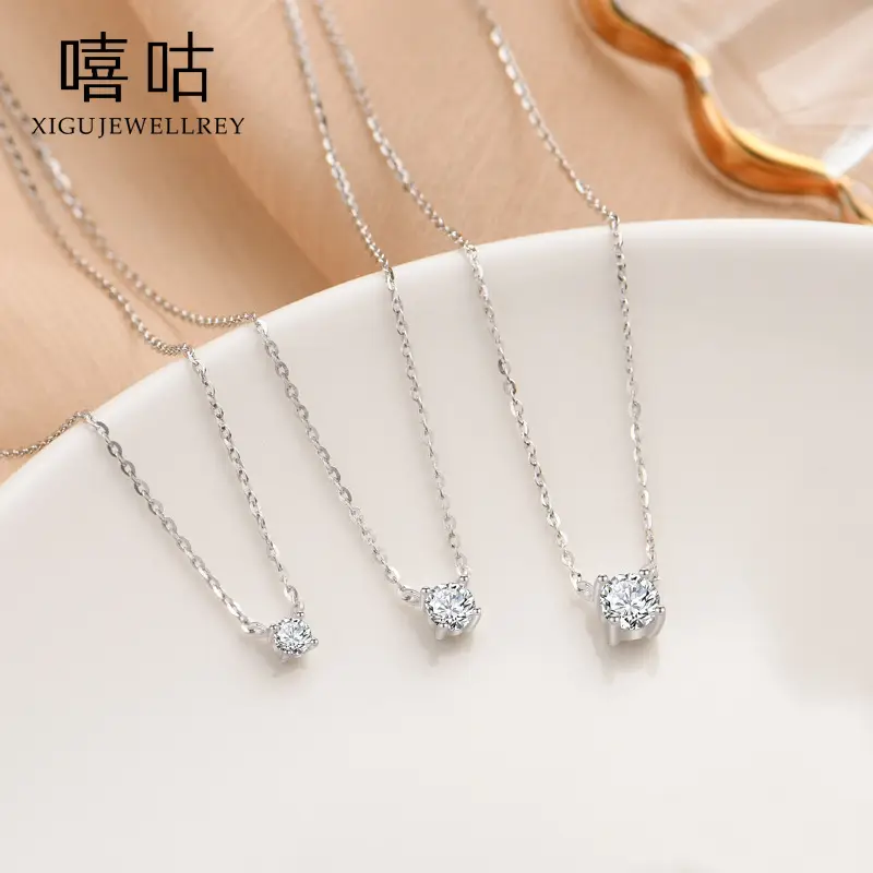 S925 Silver Zircon Clavicle Necklace for Women - Image 6