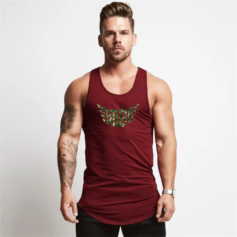 Men's Gray Sleeveless Muscle Vests Summer Training Wear - Image 5
