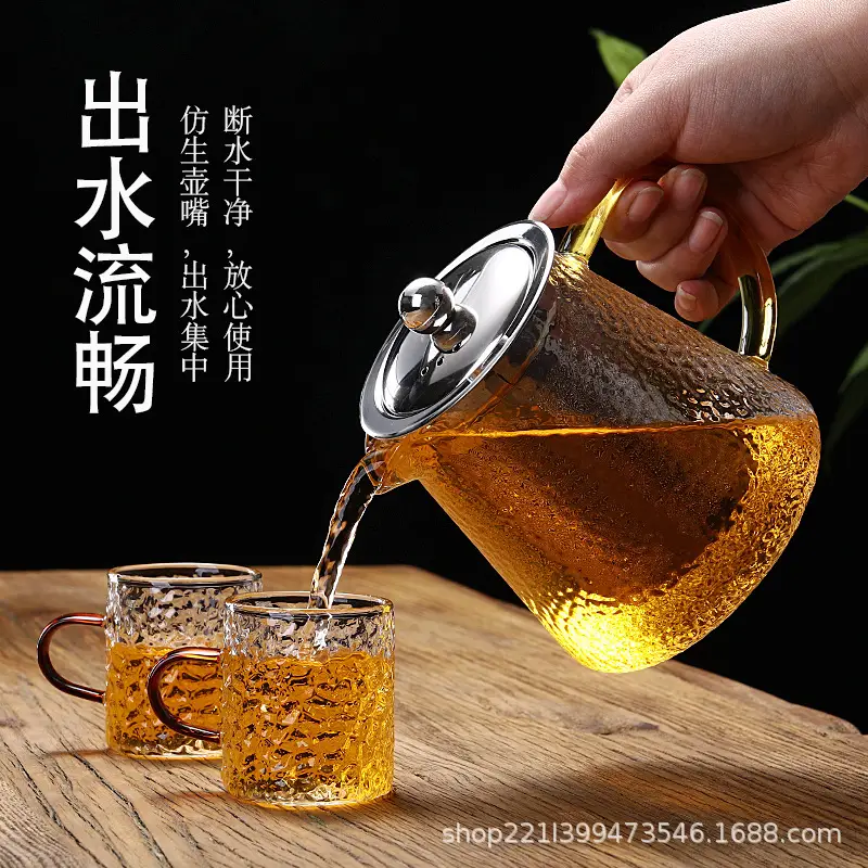 Thickened Glass Teapot with Stainless Steel Filter - Image 7