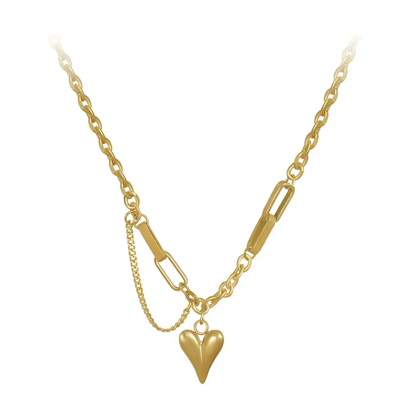 Minimalist Heart Titanium Necklace for Women - Image 8