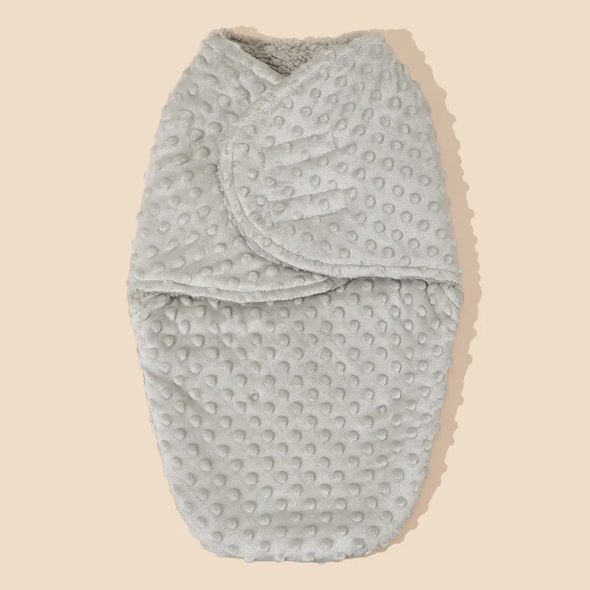 Newborn Anti-startle Swaddling Blanket Double Layer Pink - Image 3
