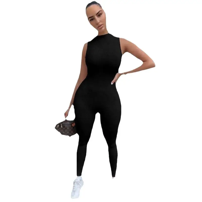 Women Polyester Jumpsuit Thick Casual Pants Grey - Image 23