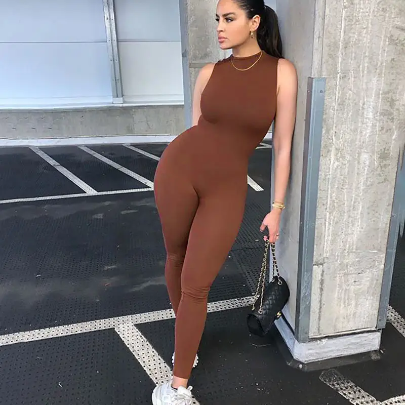 Women Polyester Jumpsuit Thick Casual Pants Grey — feature 12