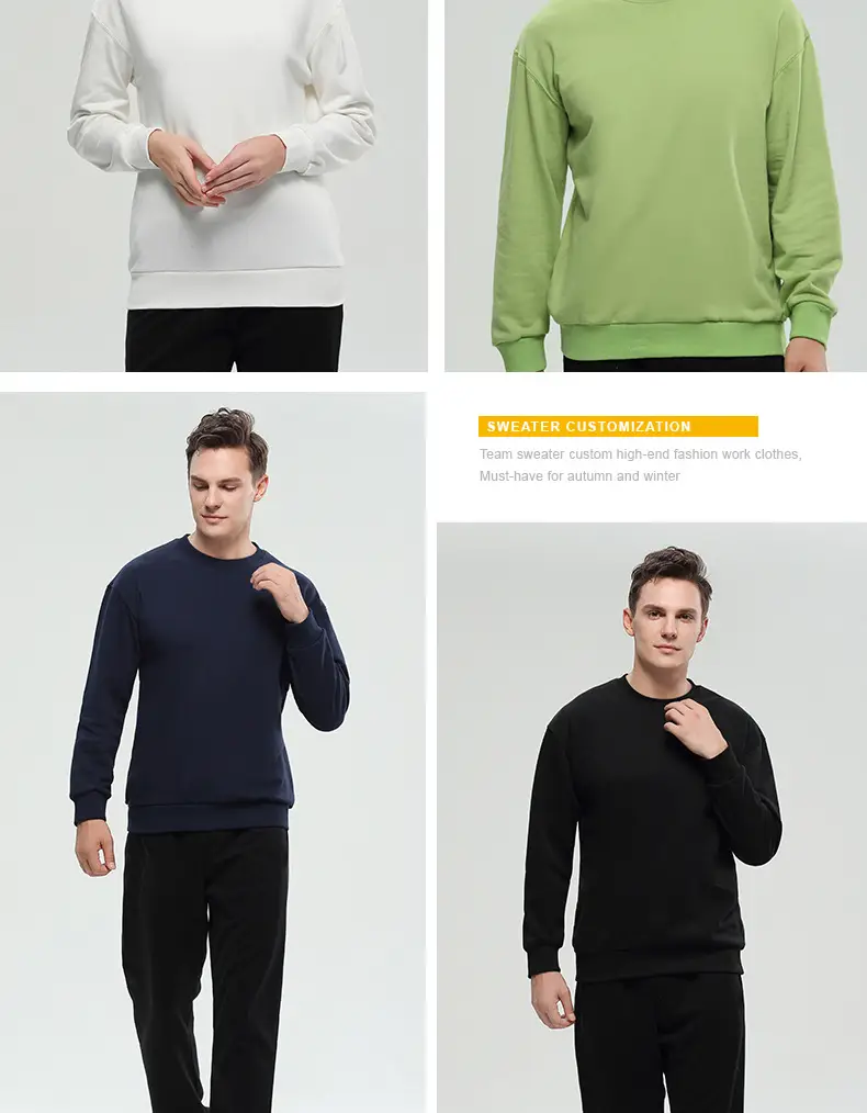 Red Cotton Hooded Pullover Sweater for Men — feature 18