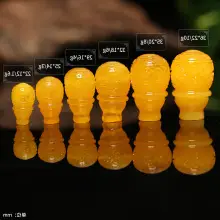 Great Compassion Curse Duobao Bracelet Beeswax Amber Tea Purple Lamper Blood Purple 108 Bead — feature 23