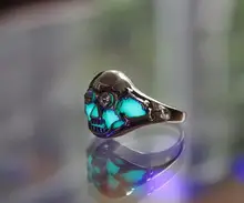 Blue Peacock Adjustable Silver Ring for Women — feature 4