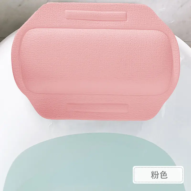 Gray PVC Foam Bath Headrest Pillow - Image 2