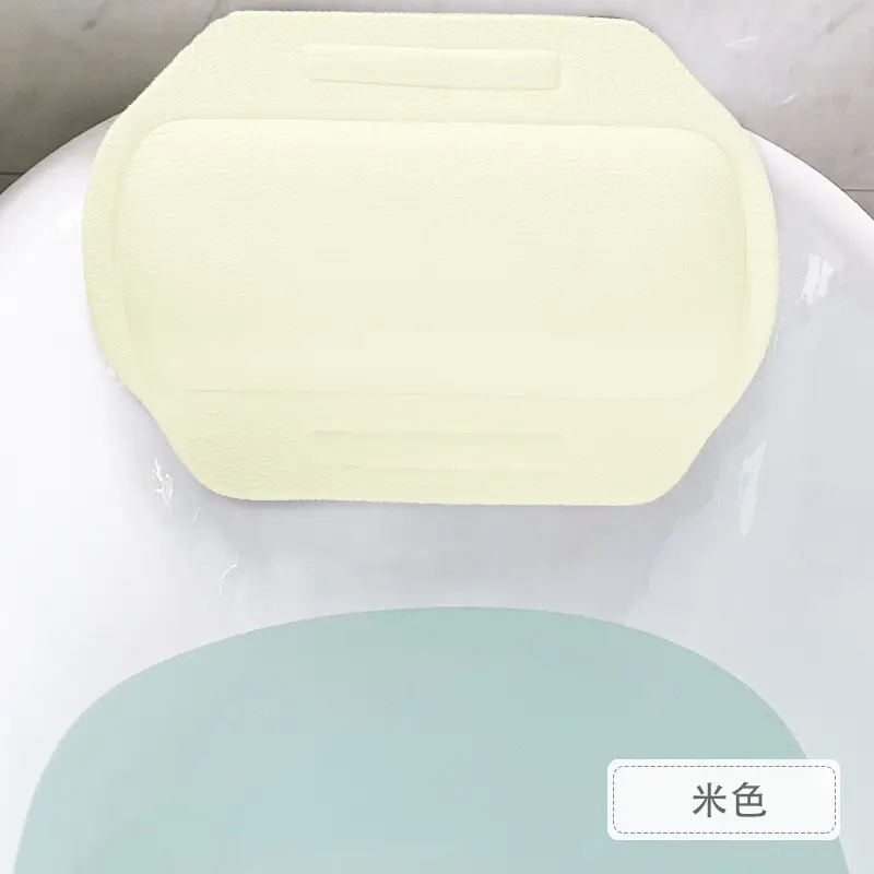 Gray PVC Foam Bath Headrest Pillow - Image 8