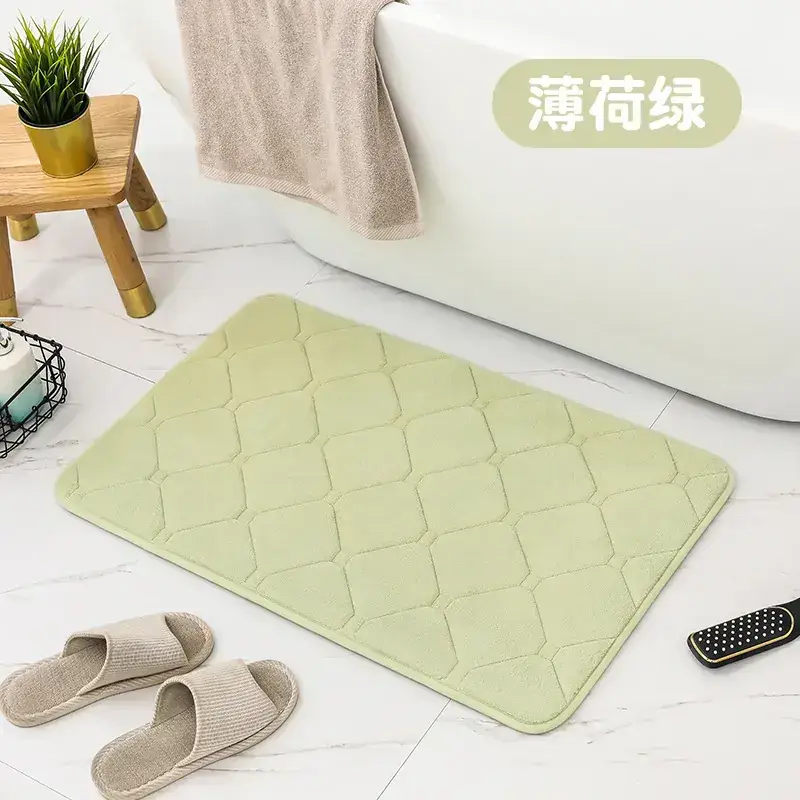Red Water Absorbent Floor Mat for Bathroom & Kitchen - Image 5