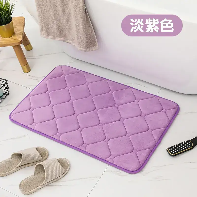 Red Water Absorbent Floor Mat for Bathroom & Kitchen - Image 6
