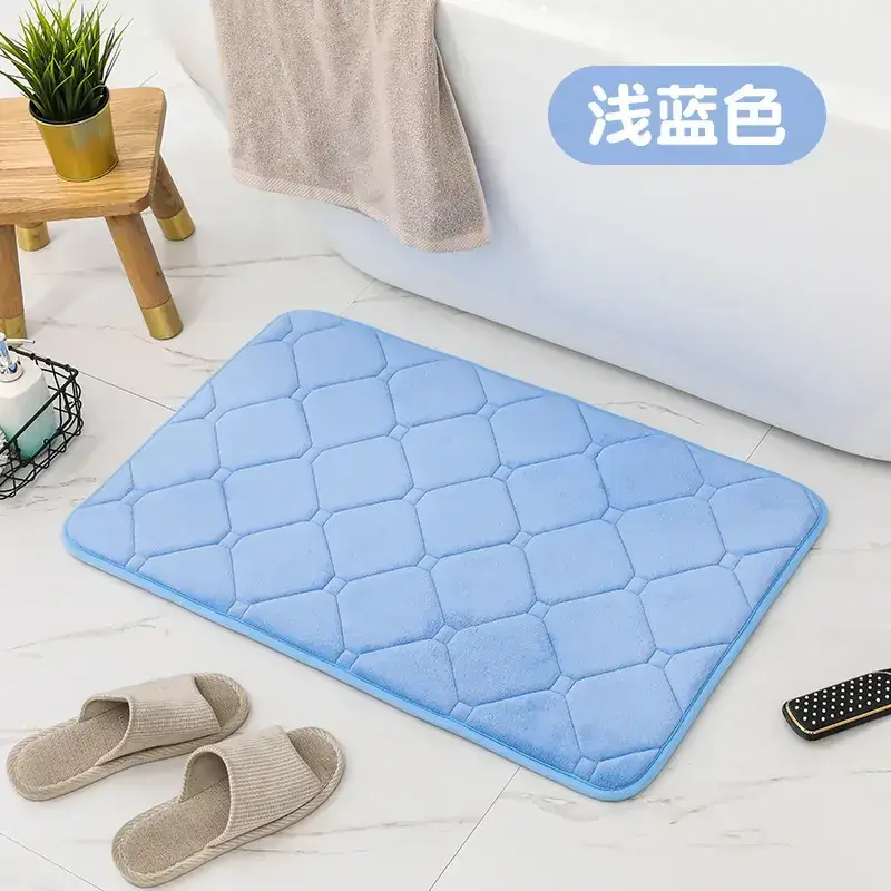 Red Water Absorbent Floor Mat for Bathroom & Kitchen - Image 7