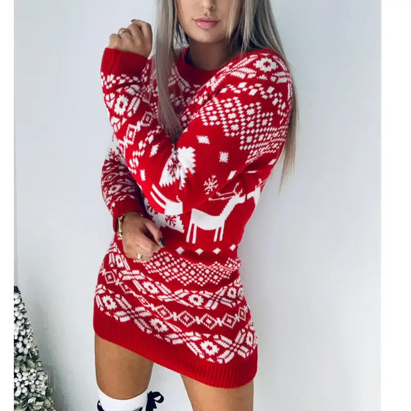 2020 Knitted V-Neck Sweater Women Black White - Image 3