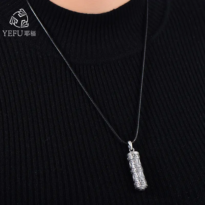 Sterling Silver Shurangama Pendant Necklace for Men Women - Image 8