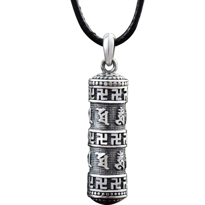 Sterling Silver Shurangama Pendant Necklace for Men Women - Image 9