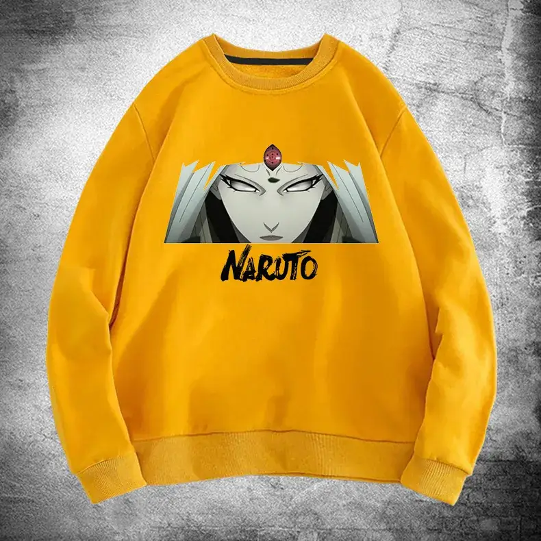 Naruto Anime Crewneck Sweatshirt Grey Long Sleeve - Image 12