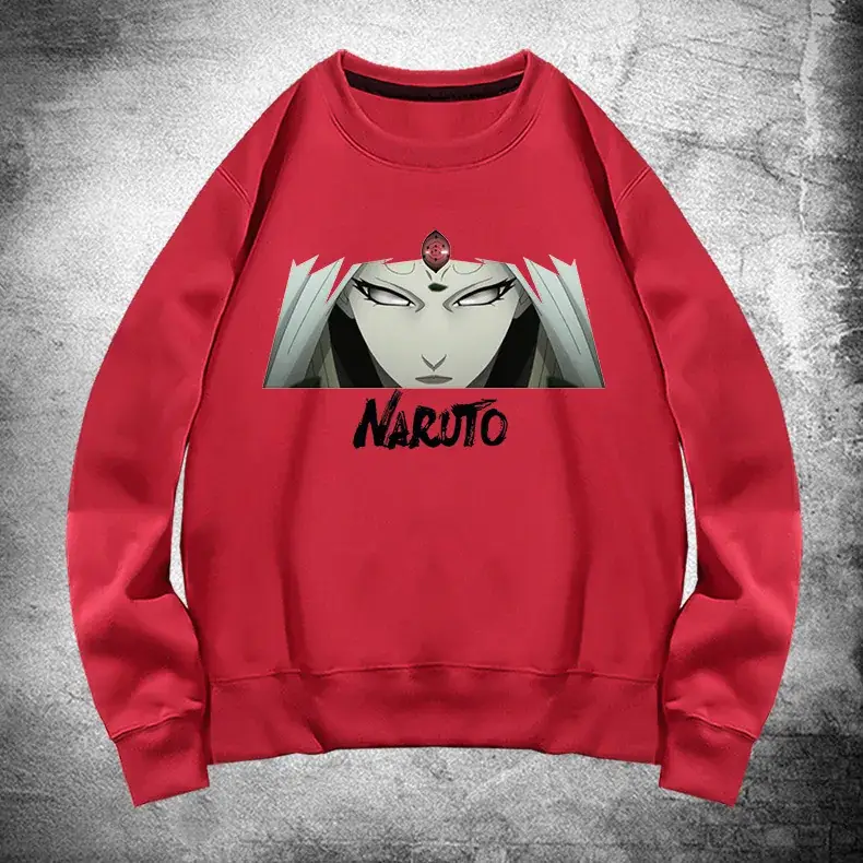 Naruto Anime Crewneck Sweatshirt Grey Long Sleeve - Image 13
