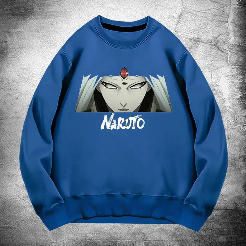 Naruto Anime Crewneck Sweatshirt Grey Long Sleeve - Image 14