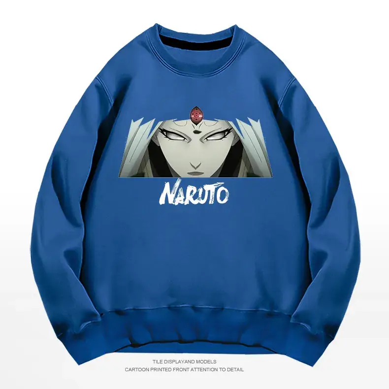 Naruto Anime Crewneck Sweatshirt Grey Long Sleeve - Image 5