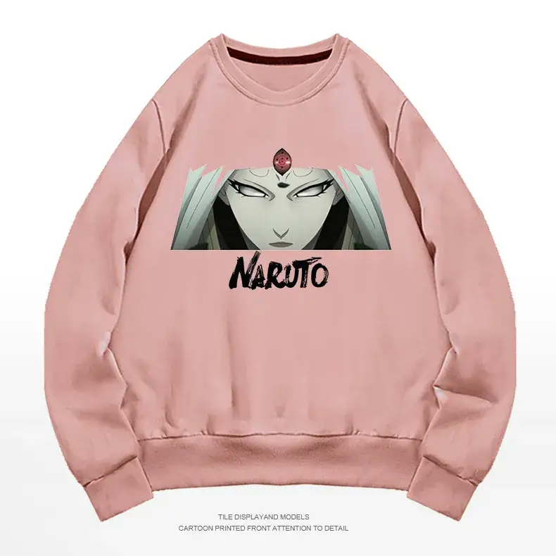 Naruto Anime Crewneck Sweatshirt Grey Long Sleeve - Image 7