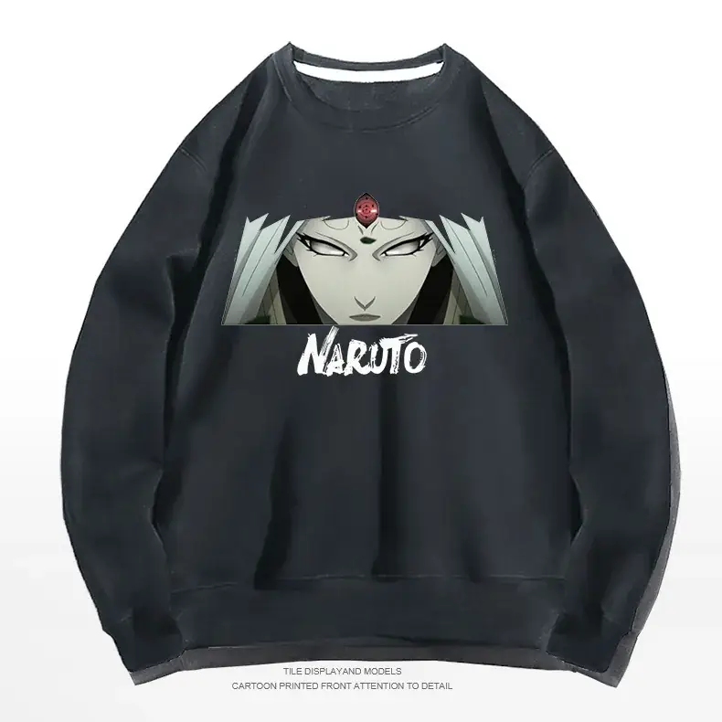 Naruto Anime Crewneck Sweatshirt Grey Long Sleeve - Image 9