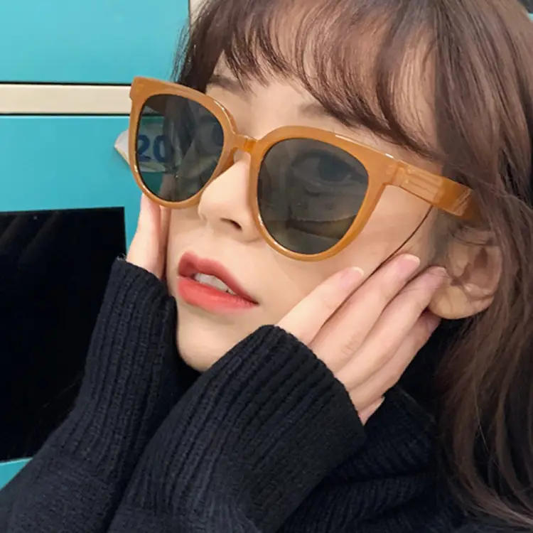 Kedun Brown Sunglasses 2020 Retro UV Protection - Image 11