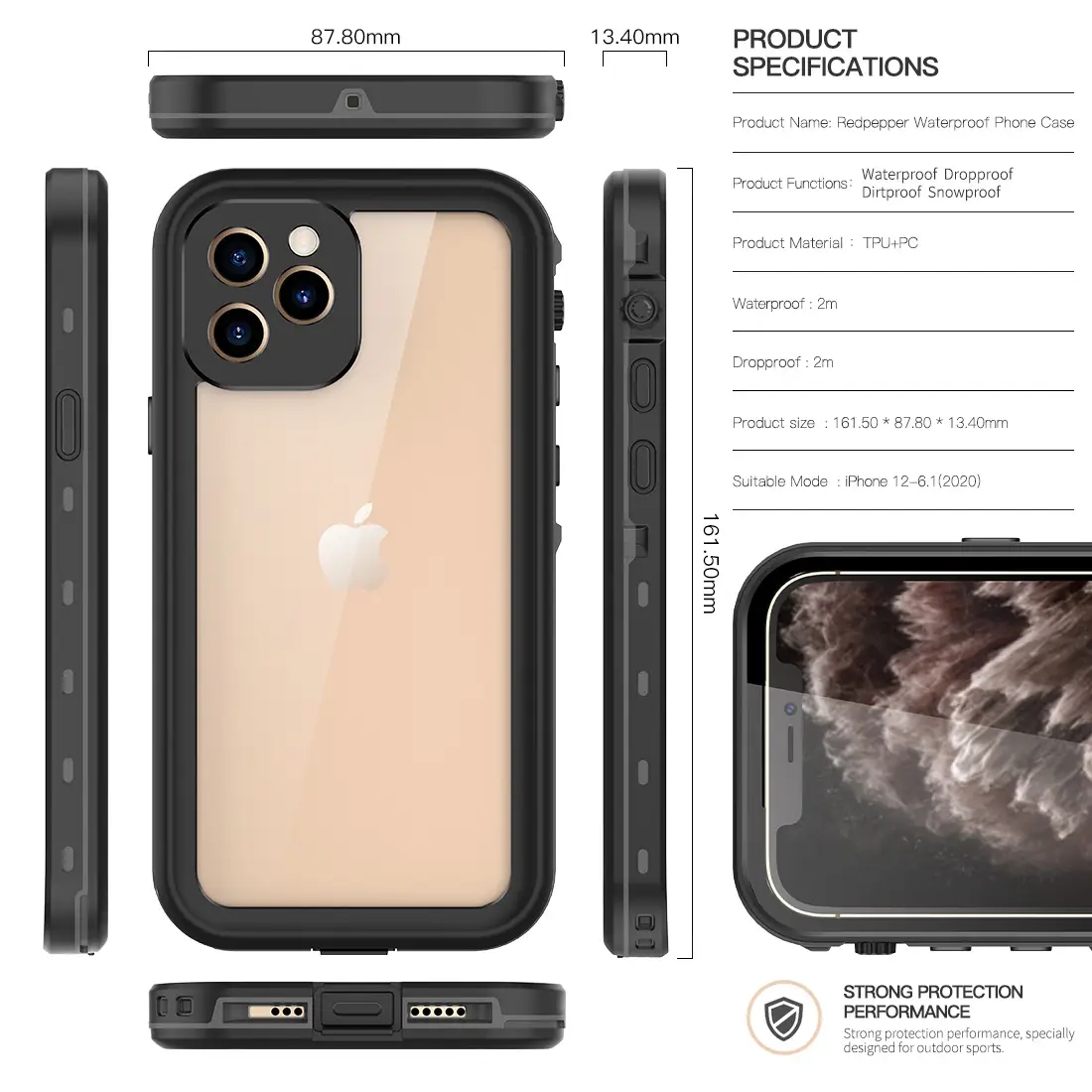 Waterproof Apple iPhone 12 Pro Max Mobile Cover - Image 5