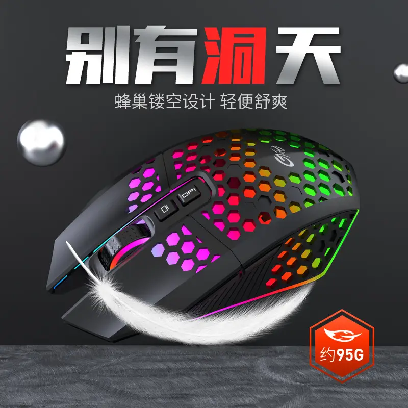 RGB Wireless Mouse Silent Charging Gaming Office - Image 8