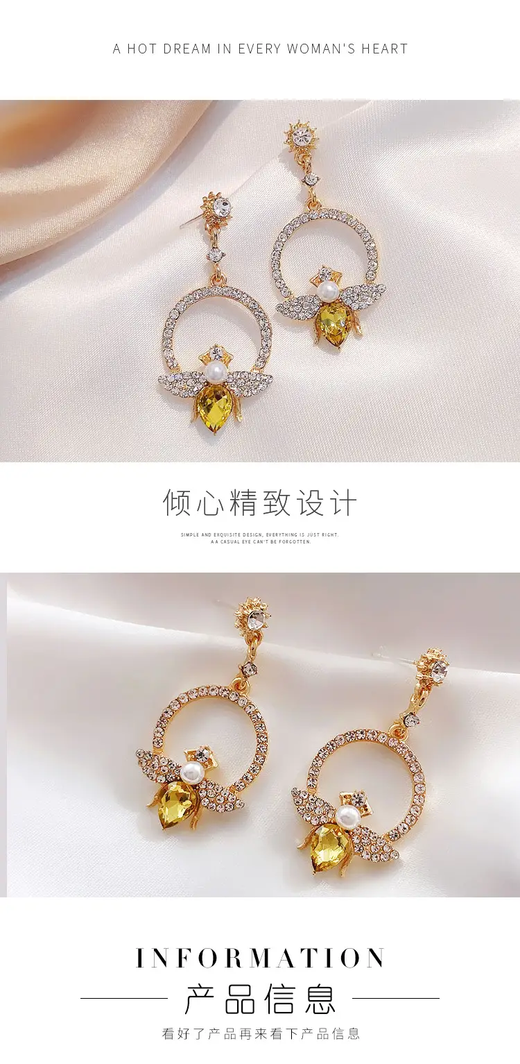 半圈黄钻小蜜蜂耳环详情_03.jpg