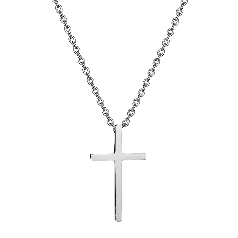 Titanium Cross Necklace Men Women Korean Style - Image 7