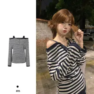 Autumn Black Fake Two-Piece Top with High Waist & Square Collar — feature 7