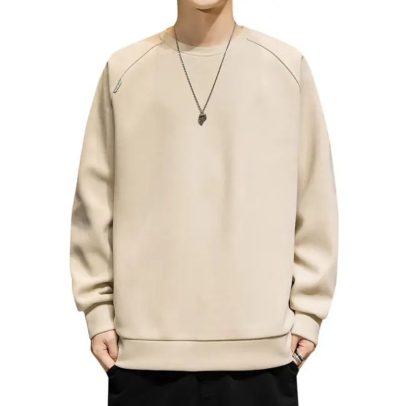 2020 Winter Black Velvet Sweatshirt for Men - Image 8