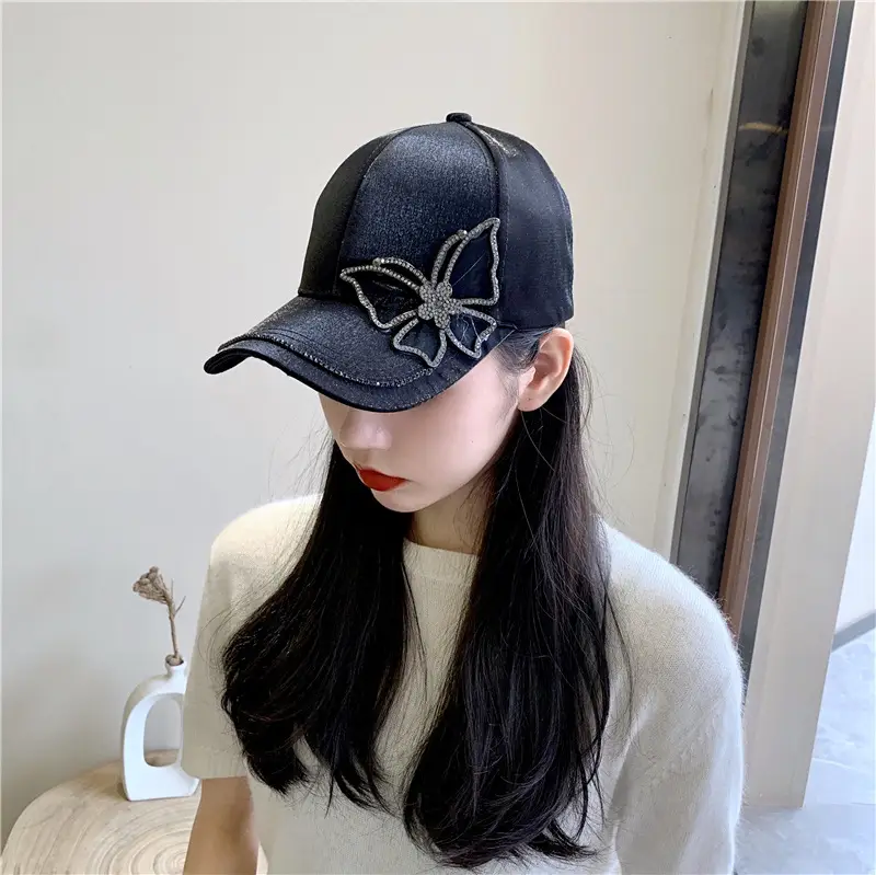 Women's Butterfly Sun Hat White Korean Style