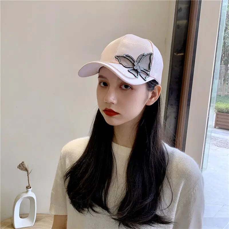 Women's Butterfly Sun Hat White Korean Style